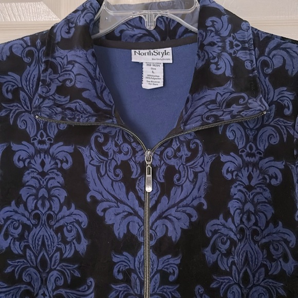 NorthStyle Blue and Black Patterned Jacket - Picture 2 of 6